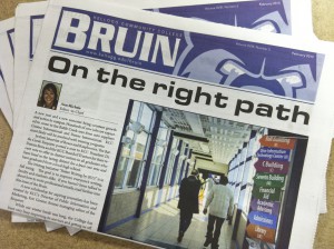 The February 2013 edition of the Bruin student newspaper.