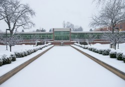 Snow blankets KCC's North Avenue campus.