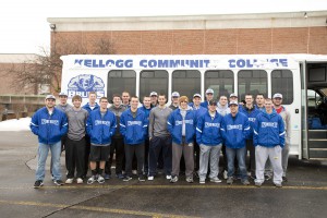 KCC's baseball team departed from the college's North Avenue campus for their annual spring trip yesterday at noon.