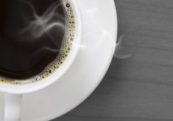 A stock photo of a cup of coffee