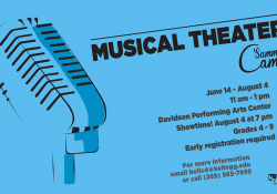 A slide highlighting KCC's upcoming Musical Theatre Summer Camp, running June 14 through Aug. 4.