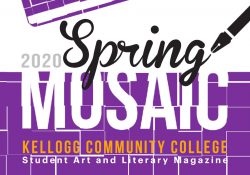 A decorative text image showing a portion of the cover of the Spring 2020 Mosaic.