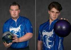 Men's bowlers Jacob O'Donnell and Bryan Foote