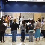 KCC choir students rehearse