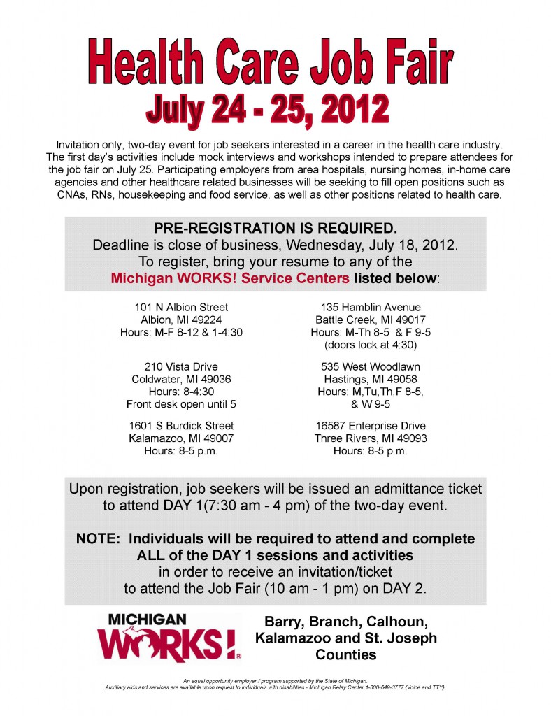 Health Care Job Fair to take place July 2425 KCC Daily