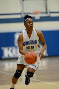 KCC's Janeesa Jamierson controls the ball against GRCC at home on Jan. 9.