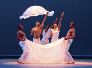 Alvin Ailey American Dance Theater in Alvin Ailey's Revelations. Photo by Nan Melville.