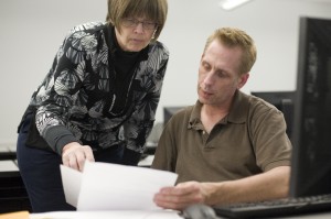A photo from a recent Financial Aid Open Lab held on KCC's North Avenue campus. Photo by photographer Nick Garrison.