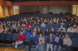 More than 150 Legacy Scholars -- and potential future Bruins -- spent their day yesterday on campus learning about KCC. Photo by KCC's Director of Public Information and Marketing Eric Greene.