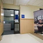 A view of the entrance to the KCC Foundation on the first floor of the C Building.