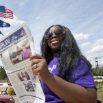 A reader enjoys the May 2013 edition of the Bruin student newspaper.