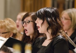 Members of KCC choirs sing in Coldwater in December 2012.