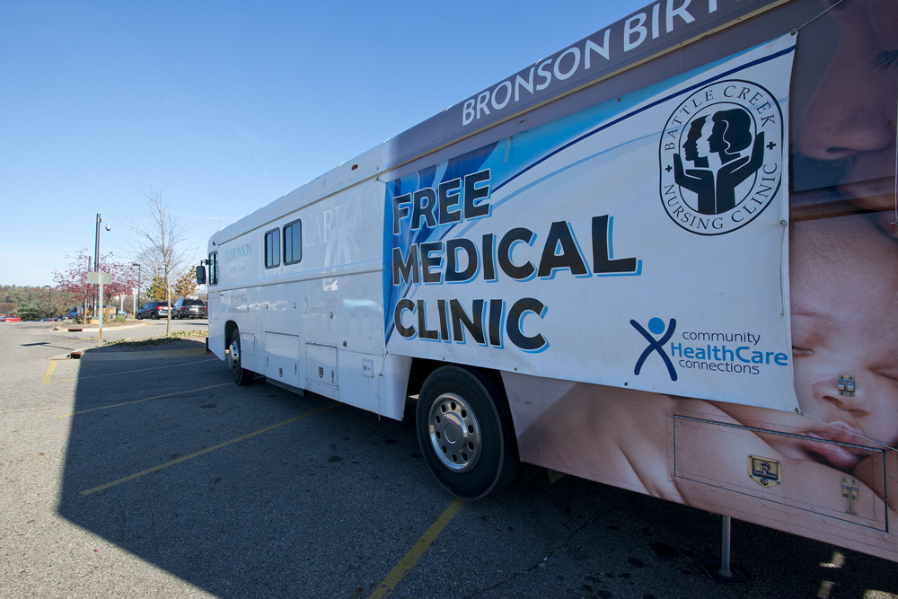 The Medical Mobile Clinic on KCC's North Avenue campus in Battle Creek.