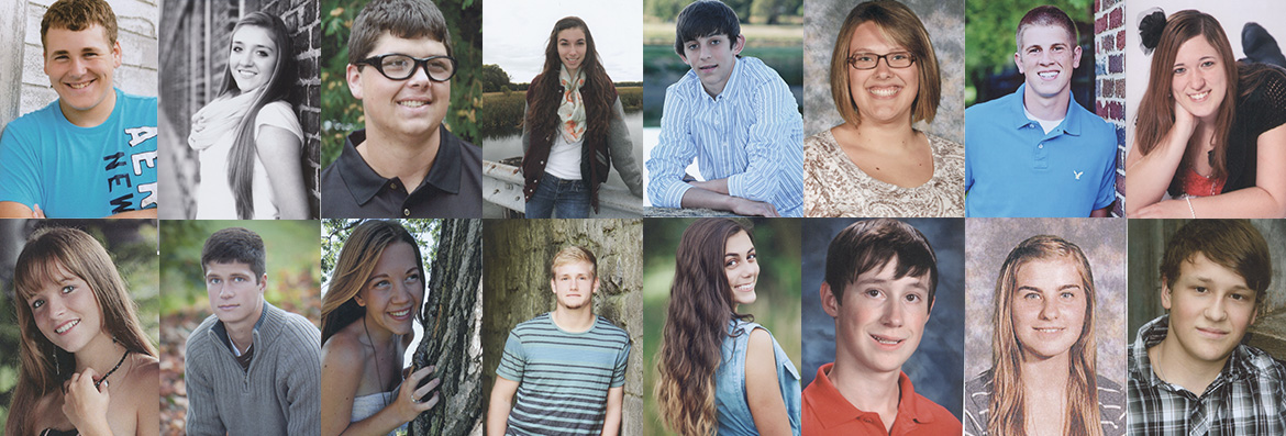 Profile pictures of each of the KCC Foundation's 2014 Gold Key Scholarship winners.