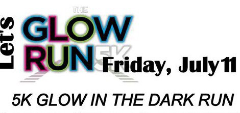 A graphic for the July 11 Glow Run 5K in Union City.