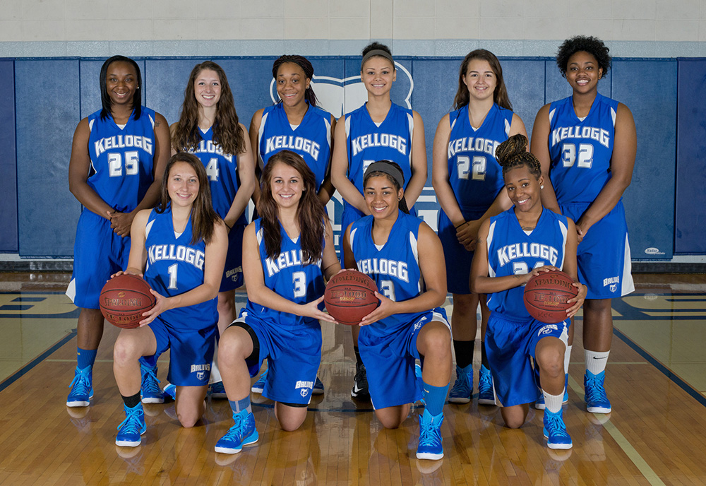 KCC's 2014-15 women's basketball team