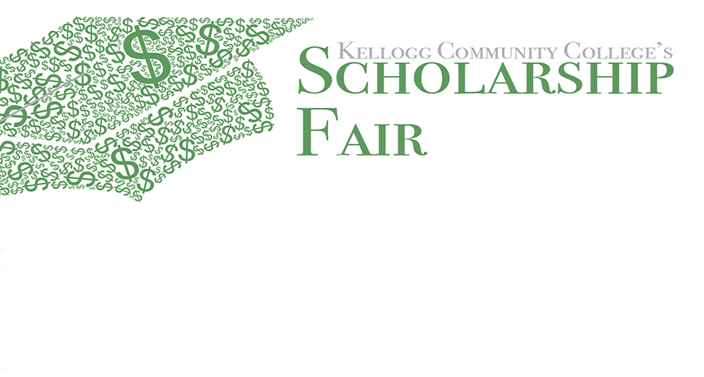 Text and graphic slide promoting the upcoming KCC Scholarship Fair.