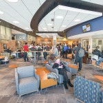 A photo of students in KCC's Student Center