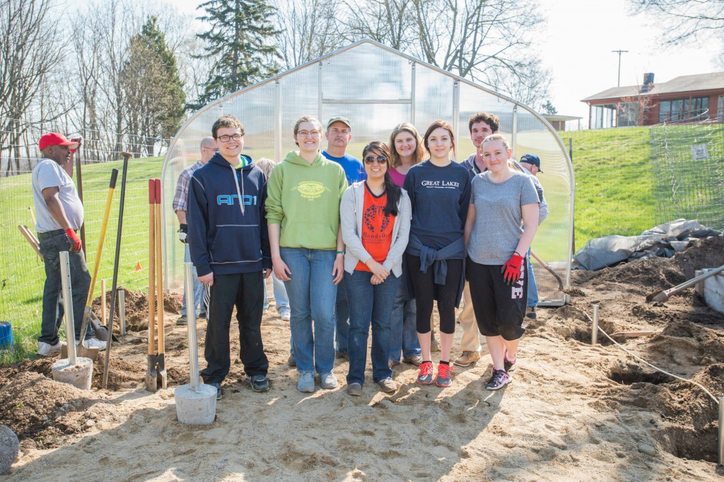 See photos of KCC's Community Garden greenhouse installation and work ...