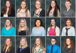 Portraits of the 15 students who are 2016 recipients of the KCC Foundation's Gold Key Scholarship.