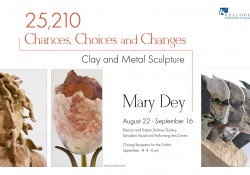 A postcard featuring sculptural works by Battle Creek artist Mary Dey, who is exhibiting in KCC's DeVries Gallery through Sept. 16.