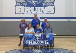 Pictured in the above athletic signing photo, in the front row, from left to right, are Angela Walton (mother), Morgan Walton and Larry Walton (father). In the back row, from left to right, are Attack Basketball Coach Alton Tucker, KCC Head Women’s Basketball Coach Dic Doumanian and KCC Assistant Women’s Basketball Coach Ray Miller.