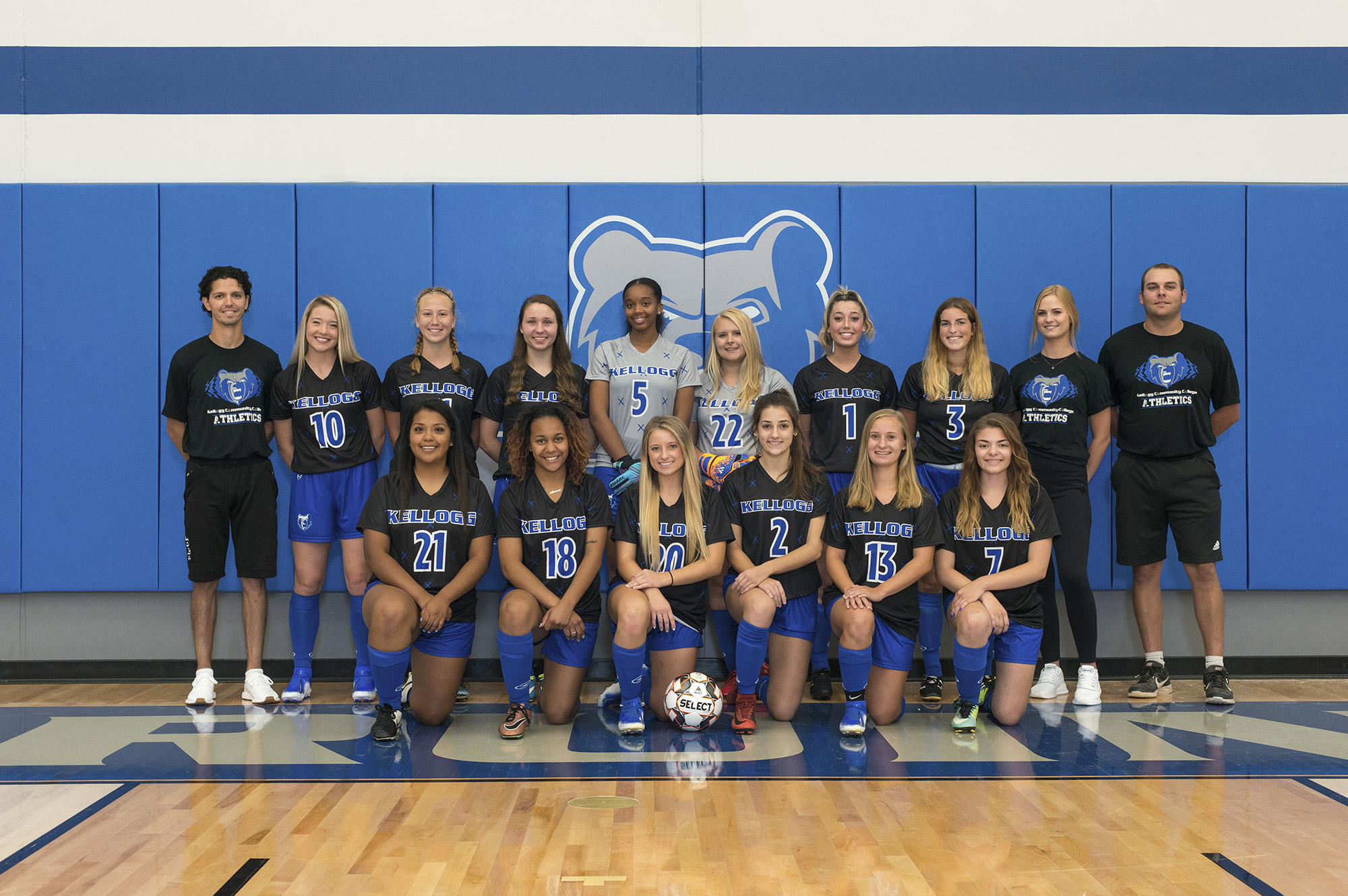KCC's 2019 women's soccer team.