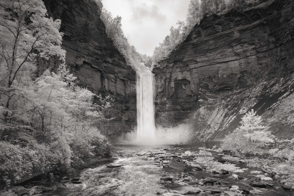 Taughannock Falls Drop in Taughannock Falls State Park in New York.