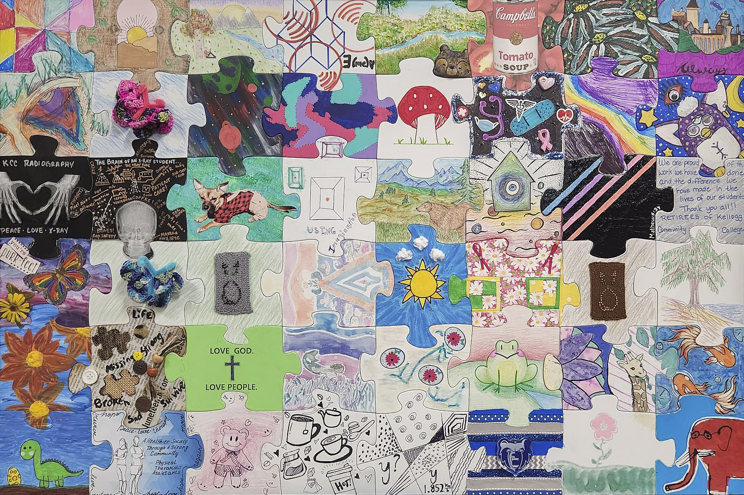 We're Not Complete Without You: A Collaborative Puzzle Art Project