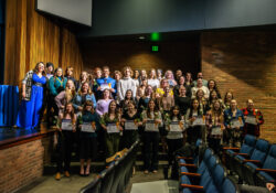 A group photo of Spring 2024 KCC PTK inductees.