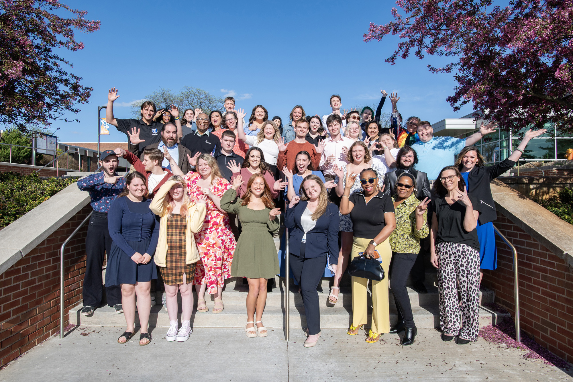 A group photo of KCC's 2026 Outstanding Bruin Award winners.