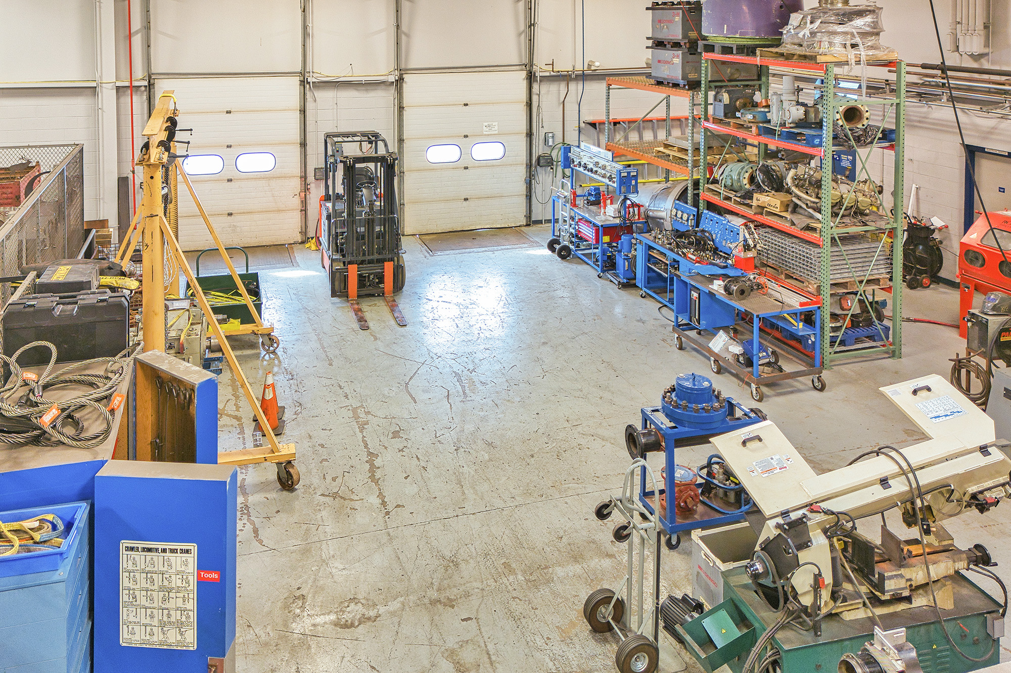 The forklift training area at the RMTC.